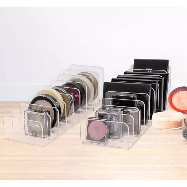 Brookstone Makeup Organizer for Vanity Cosmetic Display Case with Drawers Fits Brushes Lipsticks and Other Accessories Versatile Storage Solution clear2 PacK Pallet Organizer Acrylic Color
