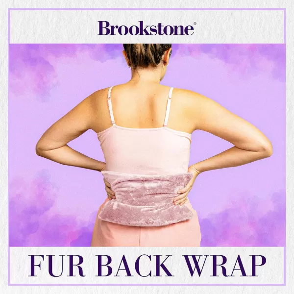 Brookstone TheraSpa Cooling and Warming Deluxe Back Wrap with Adjustable Strap Microwave Heating Pad or Chill in Freezer for a Cold Pack LavenderInfused Glacier GrayBack Wrap  Blush Pink