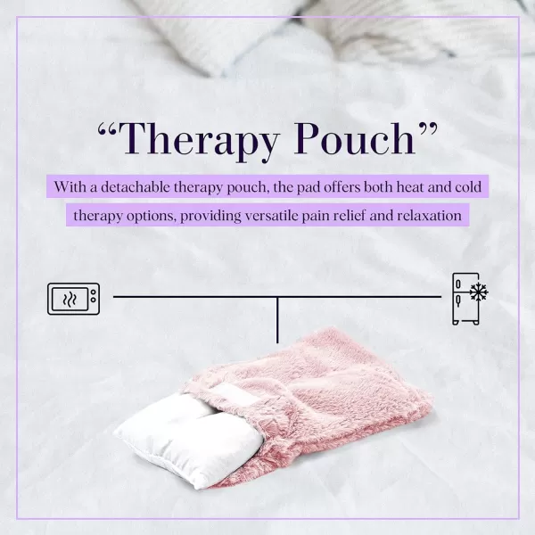 Brookstone TheraSpa Premium Cooling and Warming Comfort Pad Microwave Heating Pad or Chill in Freezer for a Cold Pack LavenderInfused Blush PinkHeating Pad  Blush Pink