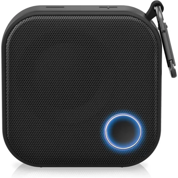 Brookstone Bluetooth Speakers IPX7nbspWaterproofnbspIndoor andnbspOutdoor Speaker Portable Speakers Computer Speakers for Desktop Monitors Tap to Link Multiple Speakers Carabiner Clip Included1 Pack