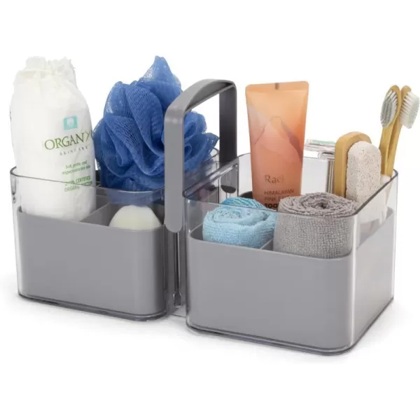 Brookstone Portable Shower Caddy with Handle Bathroom Organizer Basket with Removable Inners Plastic Bath Tote BPA FreeBrookstone Portable Shower Caddy with Handle Bathroom Organizer Basket with Removable Inners Plastic Bath Tote BPA Free