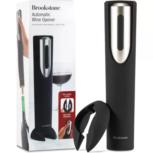 Brookstone Electric Wine Opener amp Foil Cutter with Stand Automatic Wine Bottle Opener Battery Operated Corkscrew Opener Kitchen Wine Gifts for MenBrookstone Electric Wine Opener amp Foil Cutter with Stand Automatic Wine Bottle Opener Battery Operated Corkscrew Opener Kitchen Wine Gifts for Men