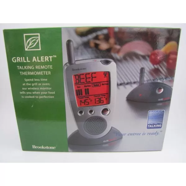 Brookstone Grill Alert Talking Remote Meat ThermometerBrookstone Grill Alert Talking Remote Meat Thermometer