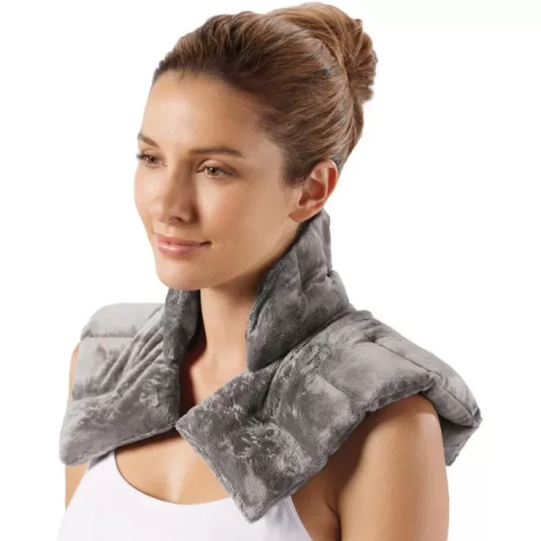 Brookstone Theraspa Herbal Hot amp Cold Neck WrapGrey