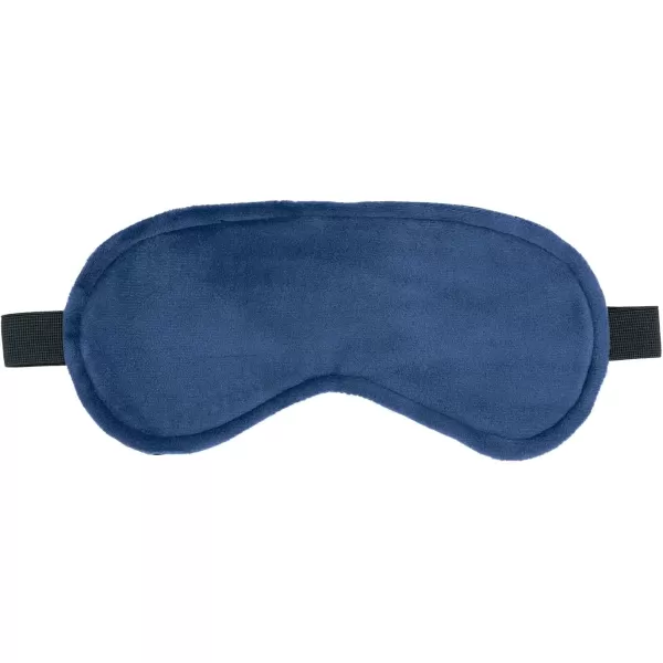 Brookstone Memory Foam Neck Pillow Travel Set with High Density Memory Foam Neck Pillow and Sleep Eye Mask for Vacations Airplanes Trains Buses and Cars GreyBlue