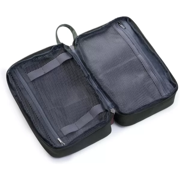 Brookstone Mens Travel Bag  Large Multi Functional Toiletries Pouch  Cosmetic Accessories Organizer Shaving Bag for Men OliveOlive
