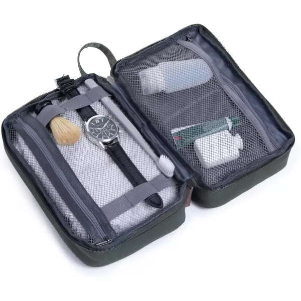 Brookstone Mens Travel Bag  Large Multi Functional Toiletries Pouch  Cosmetic Accessories Organizer Shaving Bag for Men OliveOlive