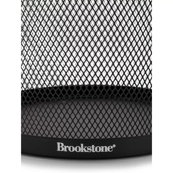 Brookstone 3 Pack Metallic Mesh Wastebasket for Office amp Home Open Top Under Desk Trash Can Lightweight amp Sturdy Recycling BinBlack