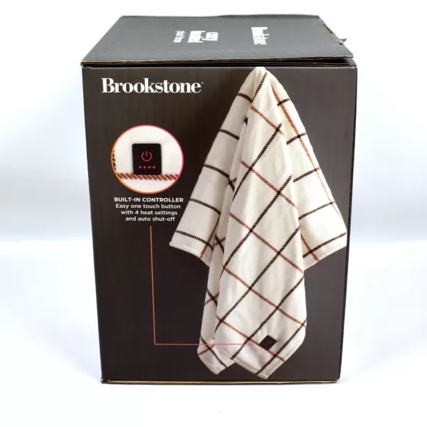 Brookstone 4Heat Setting Luxurious Heated ThrowBlanket 50 x 60 in WhiteBrookstone 4Heat Setting Luxurious Heated ThrowBlanket 50 x 60 in White