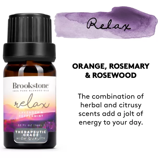 Brookstone Essential Oil Blends Sleep Collection  Organic Essential Oil Set for Aromatherapy Diffuser Massage Oil and Candle Scents  3Pack 10ml BottlesSpa Collection