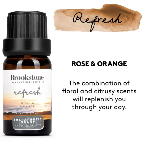 Brookstone Essential Oil Blends Sleep Collection  Organic Essential Oil Set for Aromatherapy Diffuser Massage Oil and Candle Scents  3Pack 10ml BottlesSpa Collection