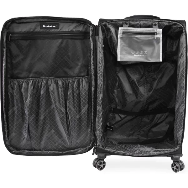 Brookstone Luggage Elswood Spinner Suitcase Dark Charcoal CheckinBrookstone Luggage Elswood Spinner Suitcase Dark Charcoal Checkin