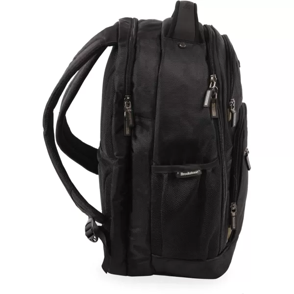 Brookstone Luggage Laptop Backpack BlackGold 18 Inch18 Inch BlackGold