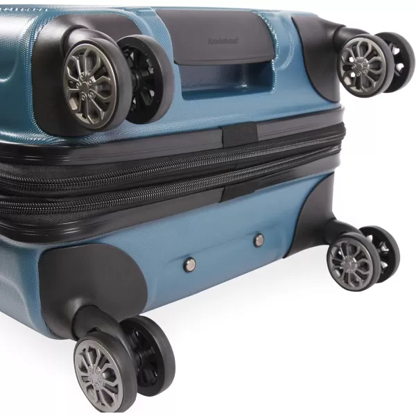 Brookstone Luggage Nelson Spinner Suitcase Dark Teal Checkin 29InchDark Teal Checkin 29Inch