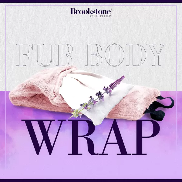 Brookstone TheraSpa Premium Hot and Cold Therapy Body Wrap with Straps Cooling and Microwave Heating Pad LavenderInfused Portable Midnight BlackNeck and Shoulder Wrap  Blush Pink