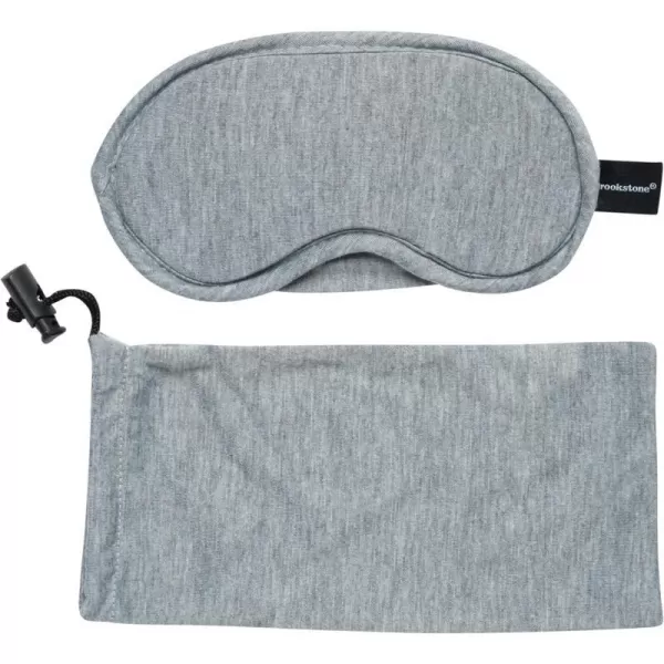 Brookstone Cooling Gel Eye Mask  Soothing Cold Therapy Sleep Mask for Vacations Airplanes Trains Buses and Cars BlackGrey One Size