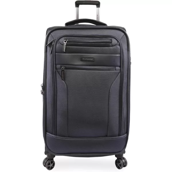 Brookstone Luggage Harbor Spinner Suitcase Navy CheckinBrookstone Luggage Harbor Spinner Suitcase Navy Checkin