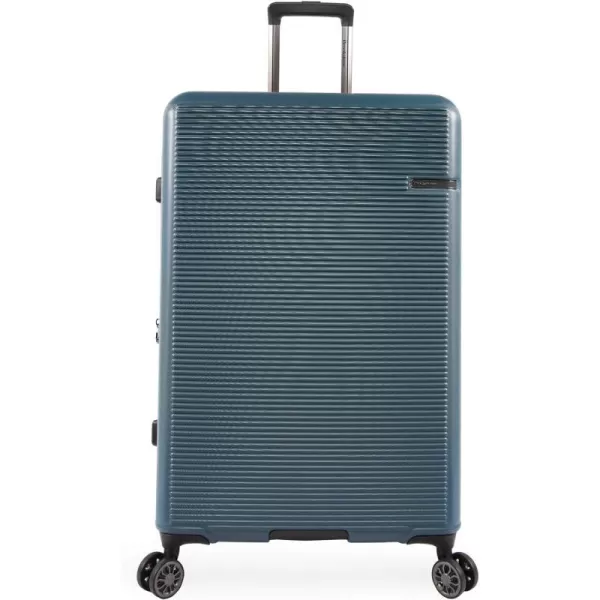 Brookstone Luggage Nelson Spinner Suitcase Dark Teal Checkin 29InchDark Teal Checkin 29Inch