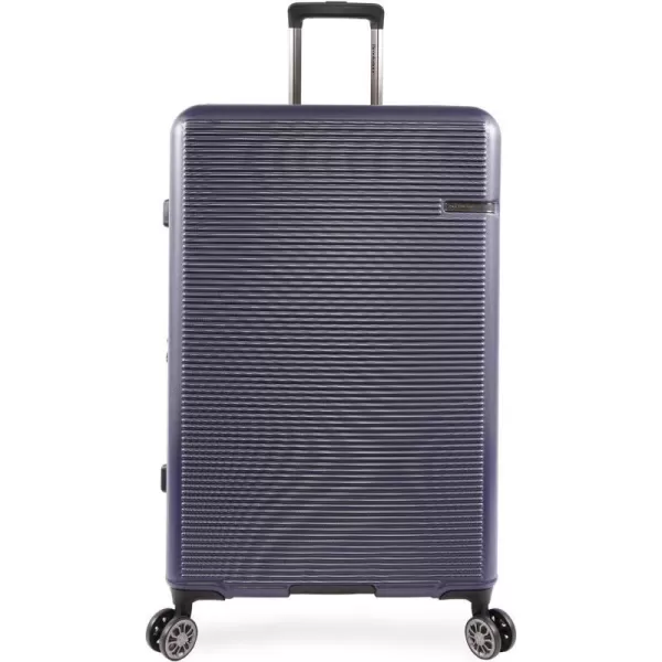 Brookstone Luggage Nelson Spinner Suitcase Navy CheckinBrookstone Luggage Nelson Spinner Suitcase Navy Checkin