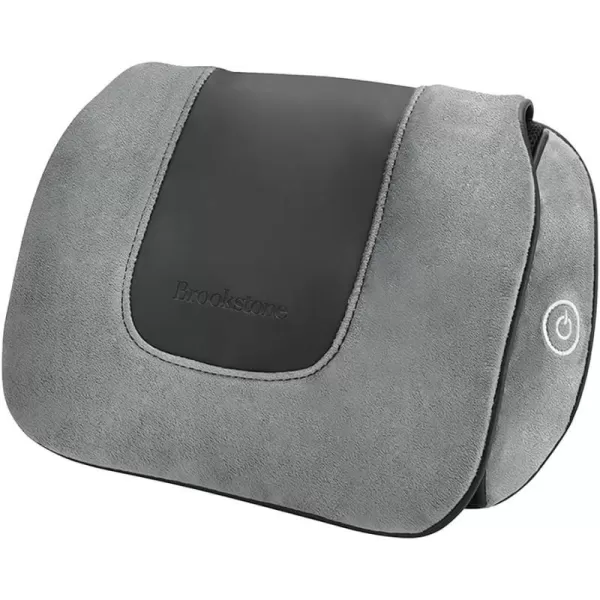 Brookstone Shiatsu Body Massager Compact Premium Design Deep Kneading Massage for Neck Back Hamstring Muscles FullBody Relief Lightweight and Portable for Travel Corded Power Supply GreyBrookstone Shiatsu Body Massager Compact Premium Design Deep Kneading Massage for Neck Back Hamstring Muscles FullBody Relief Lightweight and Portable for Travel Corded Power Supply Grey