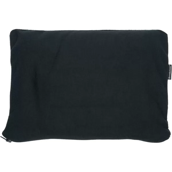 imageBrookstone Travel Blanket  2 in 1 Warm Soft Fleece Travel Blanket with Carrying Pouch  Compact Travel Car Airplane Blanket Size One Size BlackBlack