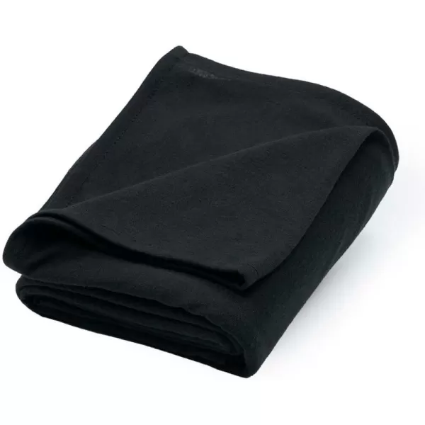 imageBrookstone Travel Blanket  2 in 1 Warm Soft Fleece Travel Blanket with Carrying Pouch  Compact Travel Car Airplane Blanket Size One Size BlackBlack