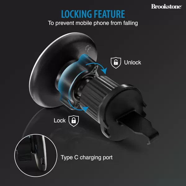 imageBrookstone Magnetic Car Phone Holder Mount for Car  Glass Panel Design Magsafe Car Mount for iPhone 15 14 13 Pro Plus Max Mini ampamp All Phones  Hands Free Car Mount with Wireless Charging Support