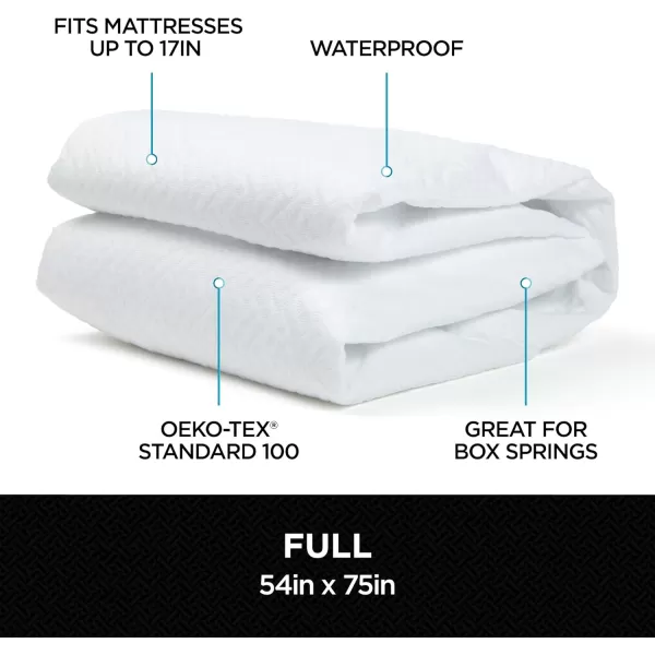 imageBrookstone Ultimate Waterproof Mattress Protector  Polyester Fabric Mattress Cover Protector  Waterproof Mattress Protector  CleanSense Allergen Technology  King Size Bed WhiteWhite