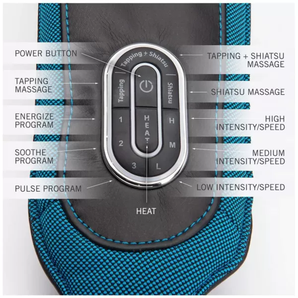 imageBrookstone 2in1 Tapping and Shiatsu Neck ampamp Shoulder Massager