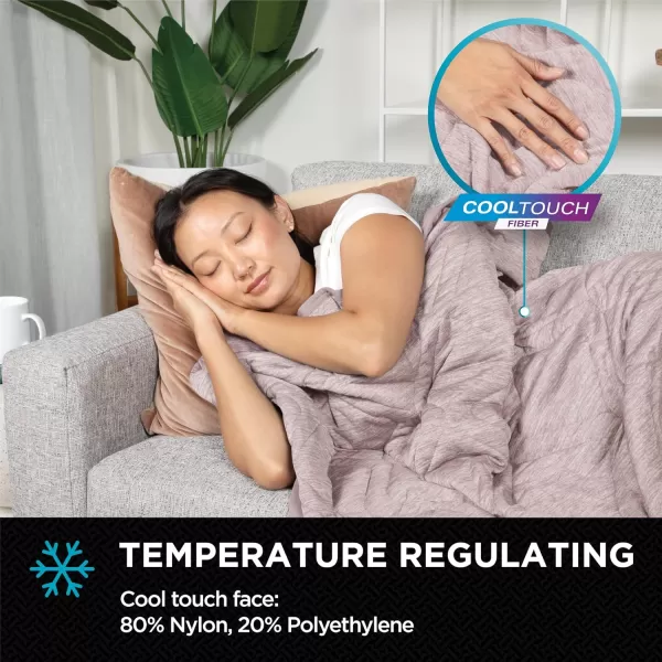 imageBrookstone Cooling Comfort Throw  Innovative Cooling DualSided Throw  Oversized Cool Blanket for Hot Sleepers  Cooling Blankets for Sleeping  Nylon and Polyethylene Cooling Blanket  Faded DenimRose Smoke