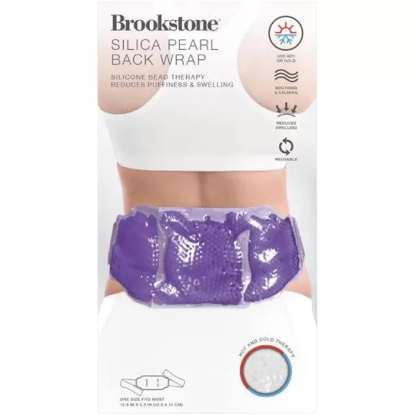 imageBrookstone Gel Bead Ice Pack Back Wrap  Ice Belt for Lower Back Pain Relief  Silicone Bead Hot Cold Pack to Reduce Swelling  Gel Bead Ice Packs Reusable for Back Pain Relief LavenderLavender