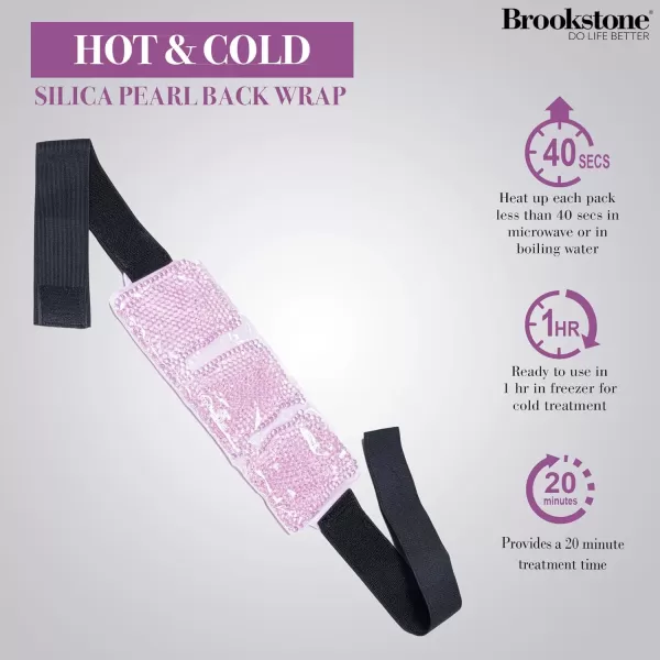 imageBrookstone Gel Bead Ice Pack Back Wrap  Ice Belt for Lower Back Pain Relief  Silicone Bead Hot Cold Pack to Reduce Swelling  Gel Bead Ice Packs Reusable for Back Pain Relief LavenderLavender