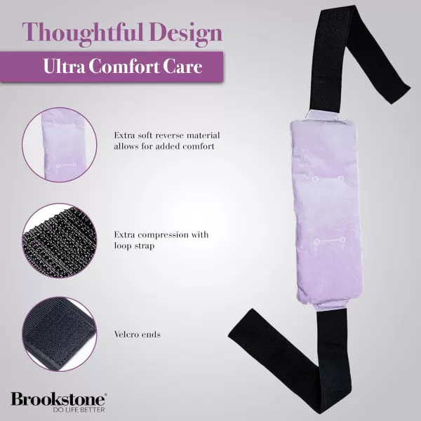 imageBrookstone Gel Bead Ice Pack Back Wrap  Ice Belt for Lower Back Pain Relief  Silicone Bead Hot Cold Pack to Reduce Swelling  Gel Bead Ice Packs Reusable for Back Pain Relief LavenderLavender