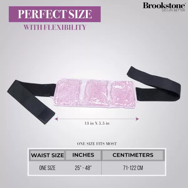 imageBrookstone Gel Bead Ice Pack Back Wrap  Ice Belt for Lower Back Pain Relief  Silicone Bead Hot Cold Pack to Reduce Swelling  Gel Bead Ice Packs Reusable for Back Pain Relief LavenderLavender