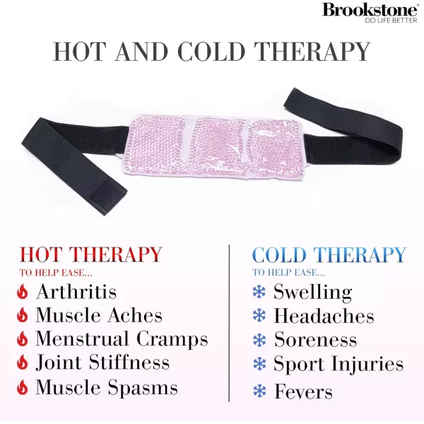imageBrookstone Gel Bead Ice Pack Back Wrap  Ice Belt for Lower Back Pain Relief  Silicone Bead Hot Cold Pack to Reduce Swelling  Gel Bead Ice Packs Reusable for Back Pain Relief LavenderLavender