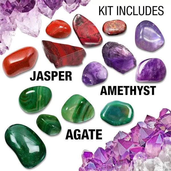 imageBrookstone Rock Tumbler and gem Stone Creation Kit for Kids with Rocks ampamp Jewelry Making Supplies Included