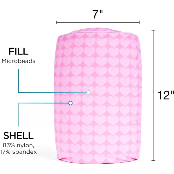 imageBrookstone Squishy FOM Cushion Pillow  The Original Stretchy Comfy Colorful Pillow for Neck Lumbar Support and Bed  for Sleeping Car Travel Gift for Mom  Small Pillow Lilac 12 x 7 InchesHearts