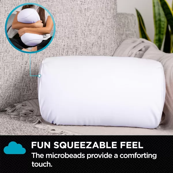 imageBrookstone Squishy FOM Cushion Pillow  The Original Stretchy Comfy Colorful Pillow for Neck Lumbar Support and Bed  for Sleeping Car Travel Gift for Mom  Small Pillow Lilac 12 x 7 InchesLilac