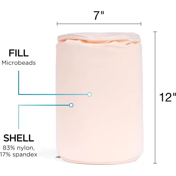 imageBrookstone Squishy FOM Cushion Pillow  The Original Stretchy Comfy Colorful Pillow for Neck Lumbar Support and Bed  for Sleeping Car Travel Gift for Mom  Small Pillow Lilac 12 x 7 InchesApricot