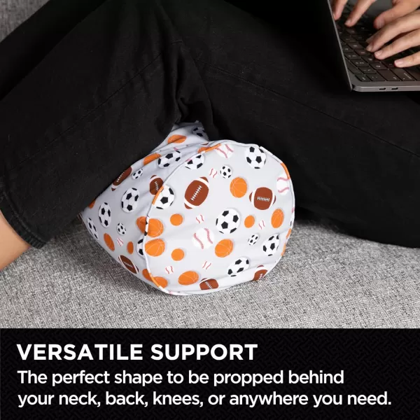 imageBrookstone Squishy FOM Cushion Pillow  The Original Stretchy Comfy Colorful Pillow for Neck Lumbar Support and Bed  for Sleeping Car Travel Gift for Mom  Small Pillow Lilac 12 x 7 InchesSports
