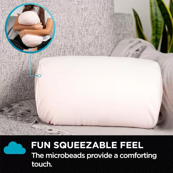 imageBrookstone Squishy FOM Cushion Pillow  The Original Stretchy Comfy Colorful Pillow for Neck Lumbar Support and Bed  for Sleeping Car Travel Gift for Mom  Small Pillow Lilac 12 x 7 InchesApricot