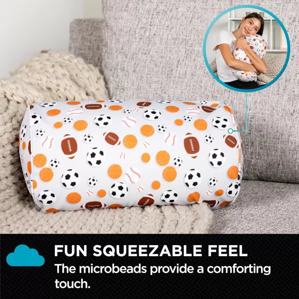 imageBrookstone Squishy FOM Cushion Pillow  The Original Stretchy Comfy Colorful Pillow for Neck Lumbar Support and Bed  for Sleeping Car Travel Gift for Mom  Small Pillow Lilac 12 x 7 InchesSports
