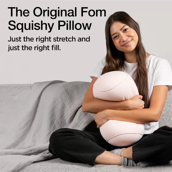 imageBrookstone Squishy FOM Cushion Pillow  The Original Stretchy Comfy Colorful Pillow for Neck Lumbar Support and Bed  for Sleeping Car Travel Gift for Mom  Small Pillow Lilac 12 x 7 InchesApricot