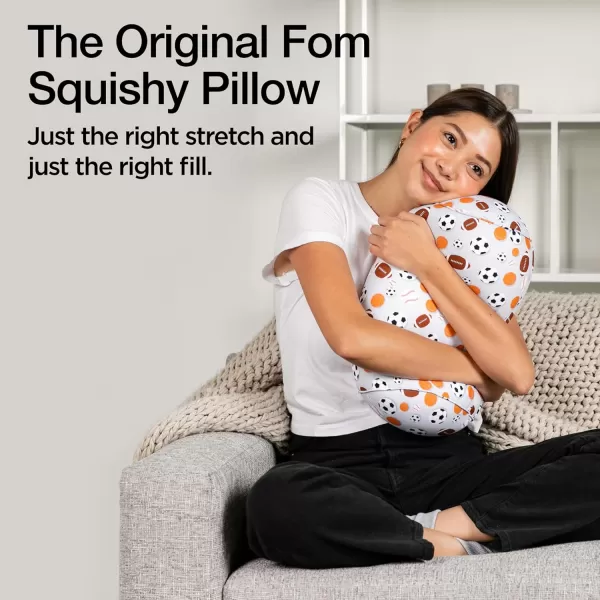 imageBrookstone Squishy FOM Cushion Pillow  The Original Stretchy Comfy Colorful Pillow for Neck Lumbar Support and Bed  for Sleeping Car Travel Gift for Mom  Small Pillow Lilac 12 x 7 InchesSports