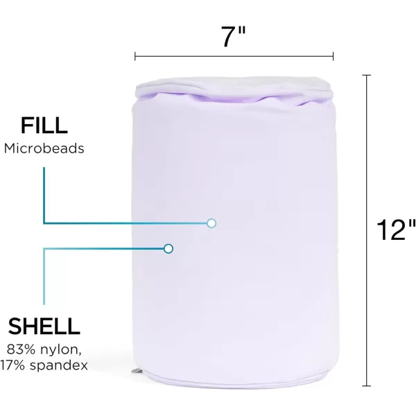imageBrookstone Squishy FOM Cushion Pillow  The Original Stretchy Comfy Colorful Pillow for Neck Lumbar Support and Bed  for Sleeping Car Travel Gift for Mom  Small Pillow Lilac 12 x 7 InchesLilac