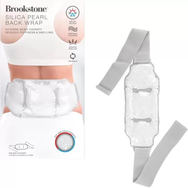 imageBrookstone Gel Bead Ice Pack Back Wrap  Ice Belt for Lower Back Pain Relief  Silicone Bead Hot Cold Pack to Reduce Swelling  Gel Bead Ice Packs Reusable for Back Pain Relief LavenderWhite