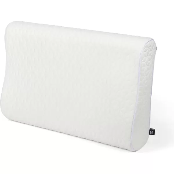 imageBrookstone Memory Foam Pillow  Supportive Pillows Adapt to Bodys Curves for Optimal Comfort Pressure Relief  for Side Back ampamp Stomach Sleepers  Removable Washable CoverCool Touch Comfort Pillow