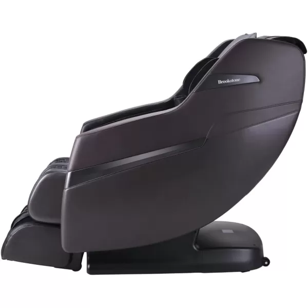 imageBrookstone BK250 Full Body 2D LTrack Technology Massage Chair with Heat Therapy Zero Gravity Extendable Footrest with Sole Rollers Brown ampamp Black 2024