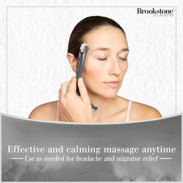 imageBrookstone DualSided Scalp Massager ampamp Head Massager  Premium Scalp Massage Tool for Scalp ampamp Temple Relief  Roller Massager for Stress Relief ampamp Relaxation  Ergonomic Massage Roller Tool GreyScalp Massager Grey