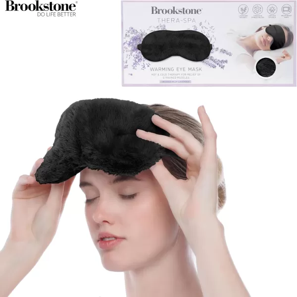 imageBrookstone Eye Mask for Hot ampamp Cold Therapy  Sleeping Mask for Stye Eye Treatment Compression  Lavender Infused Sleep Mask for Men ampamp Women  Weighted Eye Mask for Sleeping Midnight BlackMidnight Black